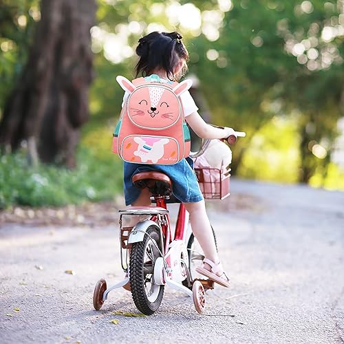 Miniatura 2 de Mochila para bebé niña niños mochila linda 3D animales dibujos animados escuela 3-9 años mochila para niñas niños, Conejo, Mediana, Mochilas de viaje