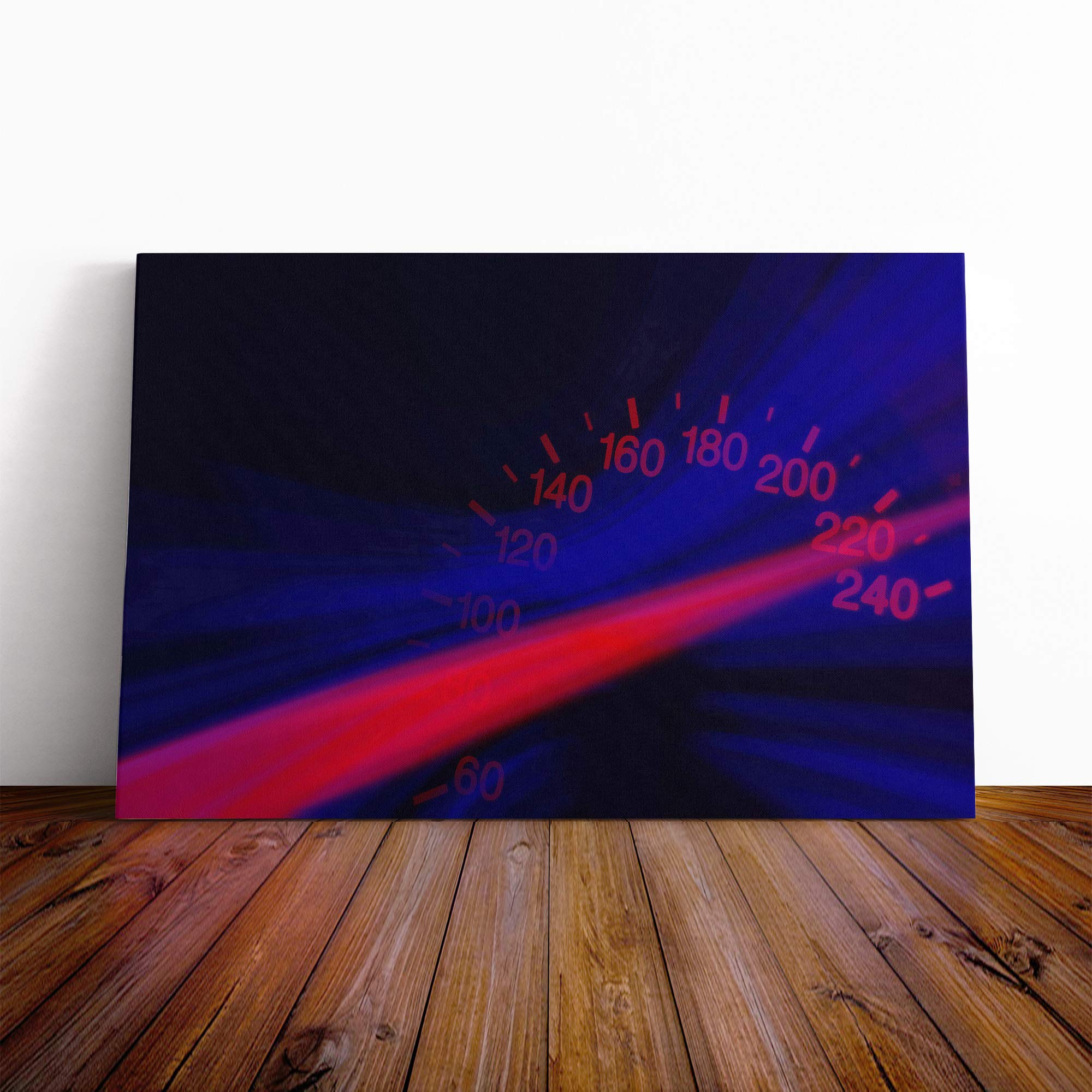 Speedometer MPH (2) Canvas Print | Gallery Wrapped 30mm Frame Wall Art | 30x20 inches | Ready to Hang | Modern Picture | Living Room Bedroom Lounge Office