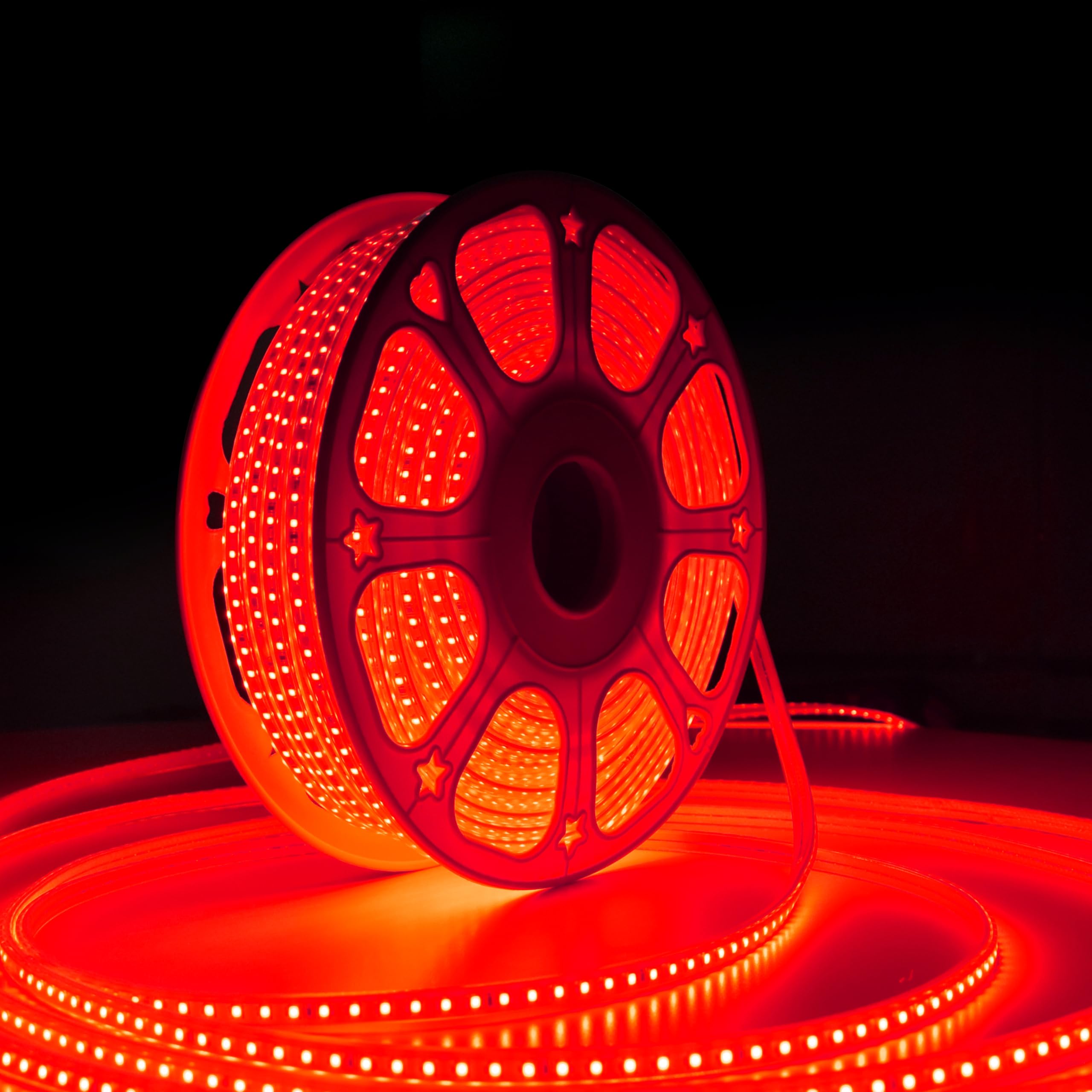 Forus LED Rope Light 45 Meter 6 Month Warranty, Outdoor Waterproof Decorative Cove Lights for Ceiling, Balcony, Home Decor, Interior Decoration, Flexible Profile Light for Diwali, Christmas -Red-image-31