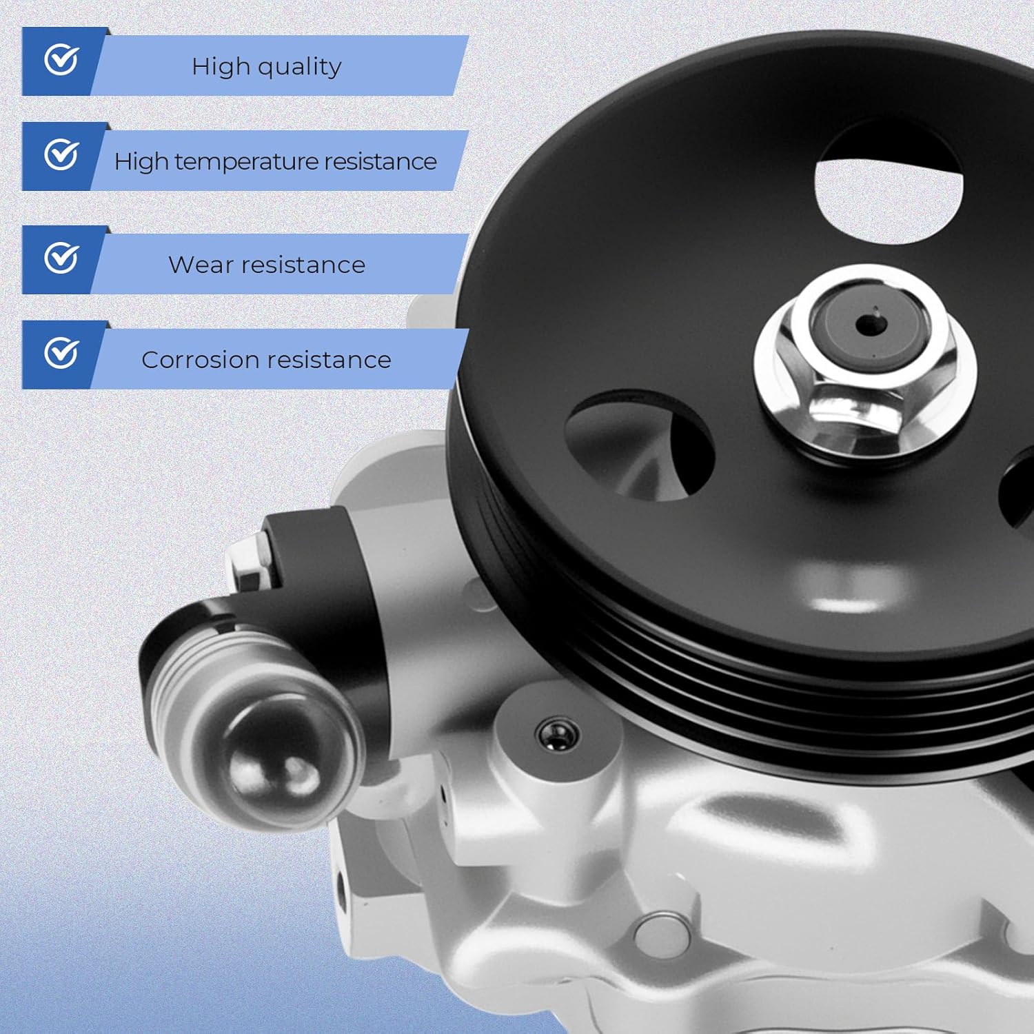 Power Steering Pump with Pulley compatible With Acura EL Honda Civic 2001-2005 1.7L Power Assist Pump Assembly replace 56110-PLA-013 21-5267