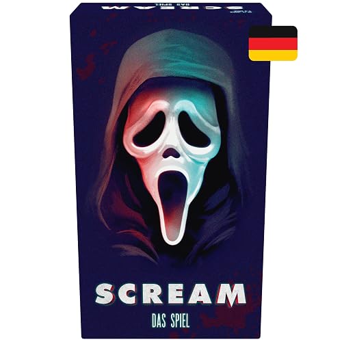 Goliath - Scream das Spiel (Deutsch) | Spiel ab 13 Jahren mit Ghost Face, Kooperatives Strategiespiel mit Spannung, Schnelligkeit Erforderlich, für 3 bis 8 Personen