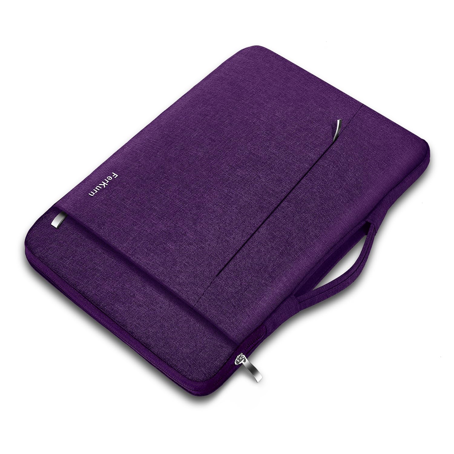 Ferkurn Purple Laptop Sleeve, 14 inch, Compatible with MacBook Pro 2021, Notebook Asus, Acer Chromebook, Handmade, Zipper