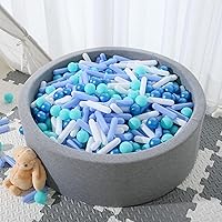 Vista 4 de Bolas para piscina de bolas STARBOLO para niños - Paquete de 150, 200, 500 bolas de piscina de bolas coloridas a prueba de aplastamiento de plástico