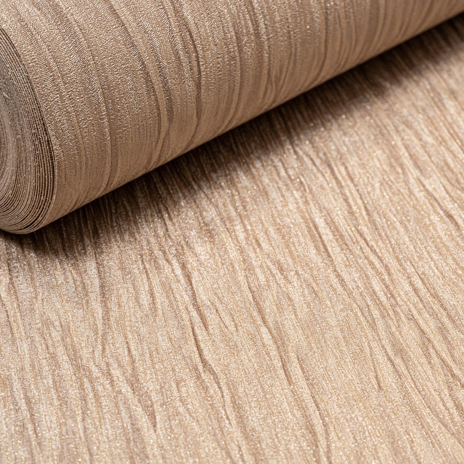 Sophie Laurence Gold Glitter Textured Wallpaper Vinyl Concrete Effect Slightly Imperfect Vinyl Thick Bedroom Bathroom Lounge Hallway 10M X 0.53M Full Roll