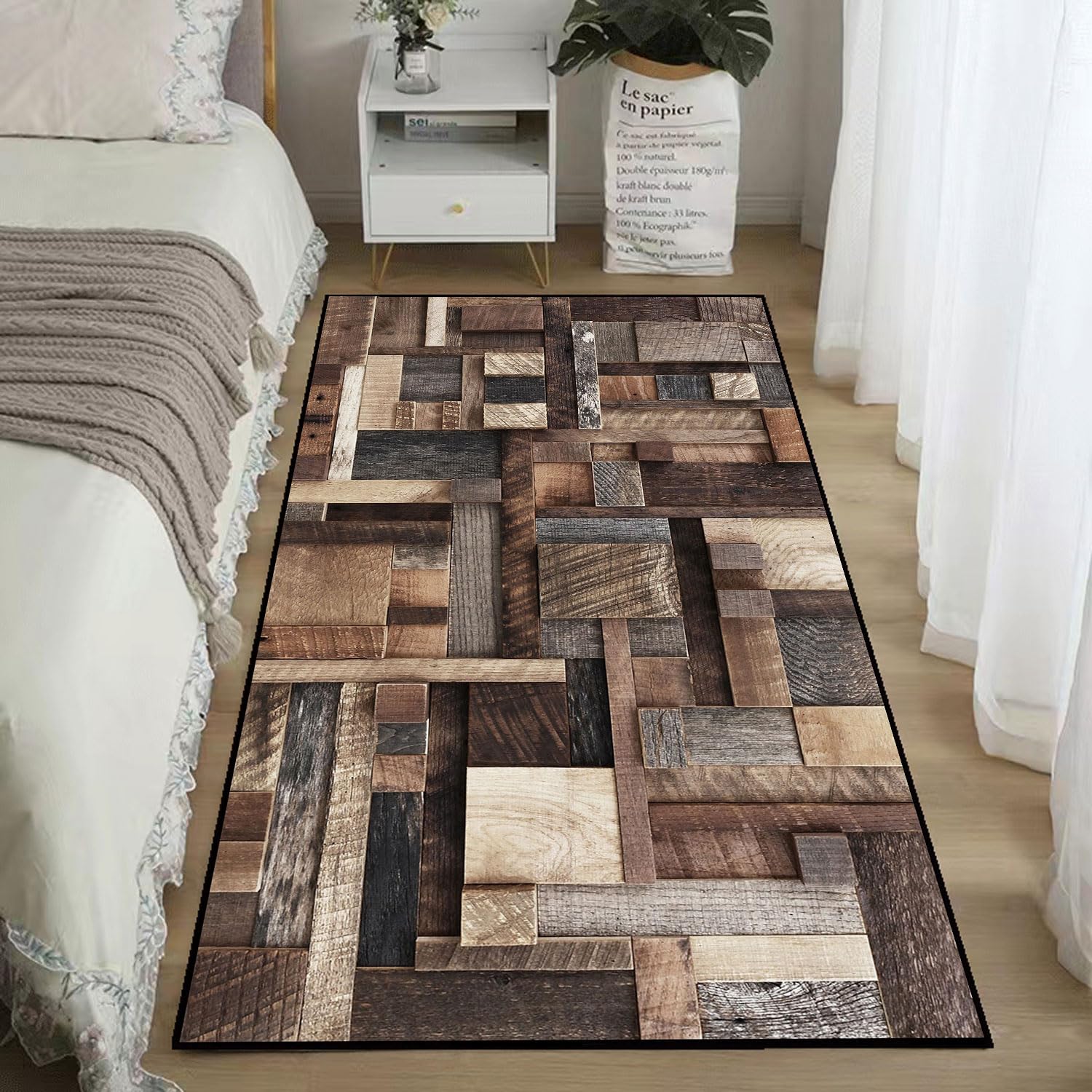 Passatoia Corridoio Antiscivolo, Tappeto Cucina ，Tappetto Pelo Corto，Tappeto Salotto per Soggiorno Camera da Letto corridoio Entrata Bagno，Lunghezza e Larghezza Personalizzate Disponibili