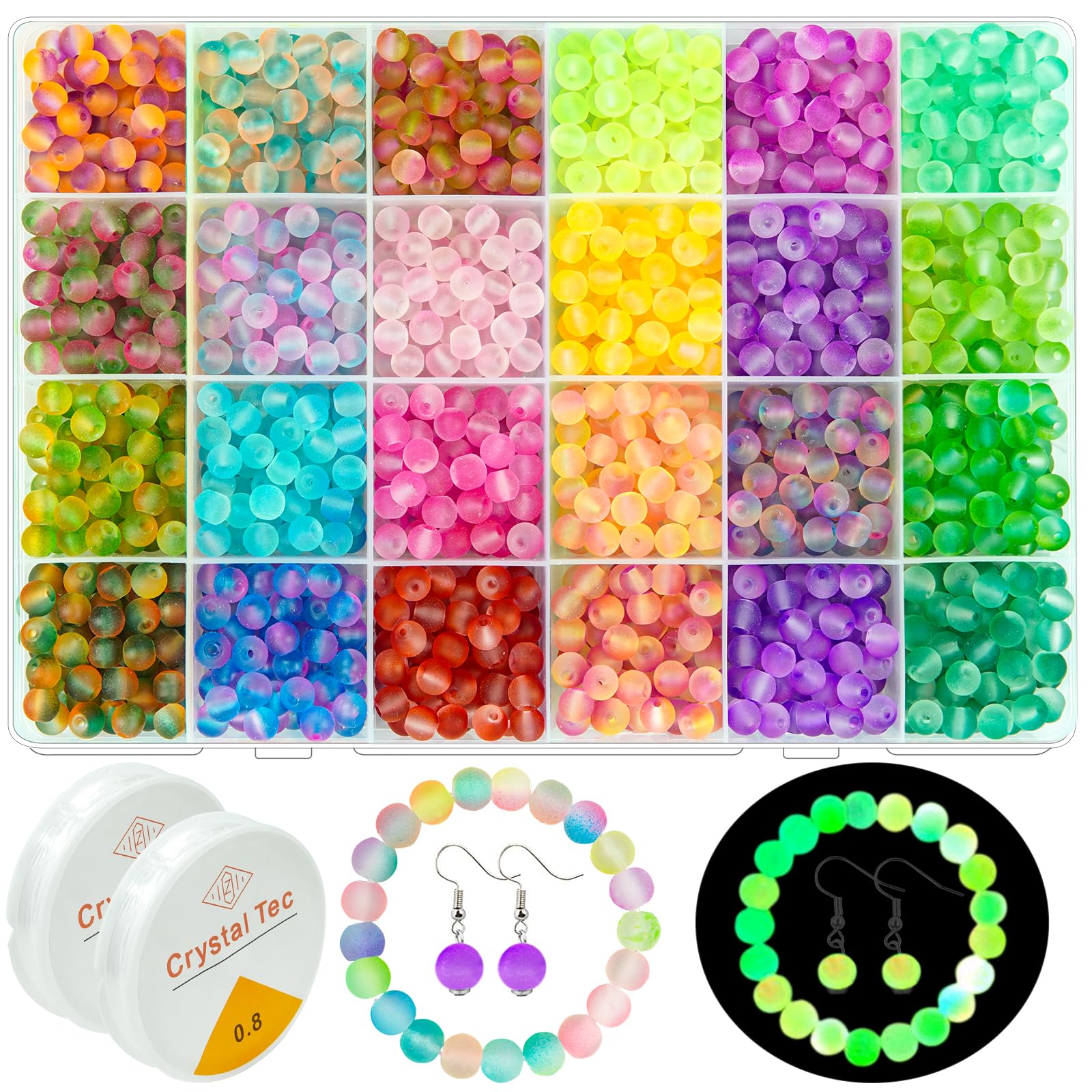 6 Gorgeous GLOW-IN-THE-DARK Gemstone Beaded Hairpins Amazon.com : Crystal Hair Pins Gemstone Jeweled Bobby Pin  main image 4
