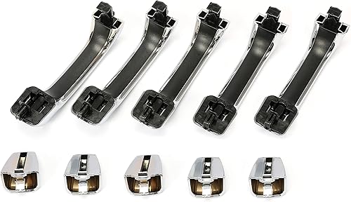 Miniatura 7 de KUAFU Manija de puerta de repuesto con cubiertas exteriores compatible con 2006-2010 H3 H3 X H3T Hummer Alpha Reemplazo para 25832249 FDH010179