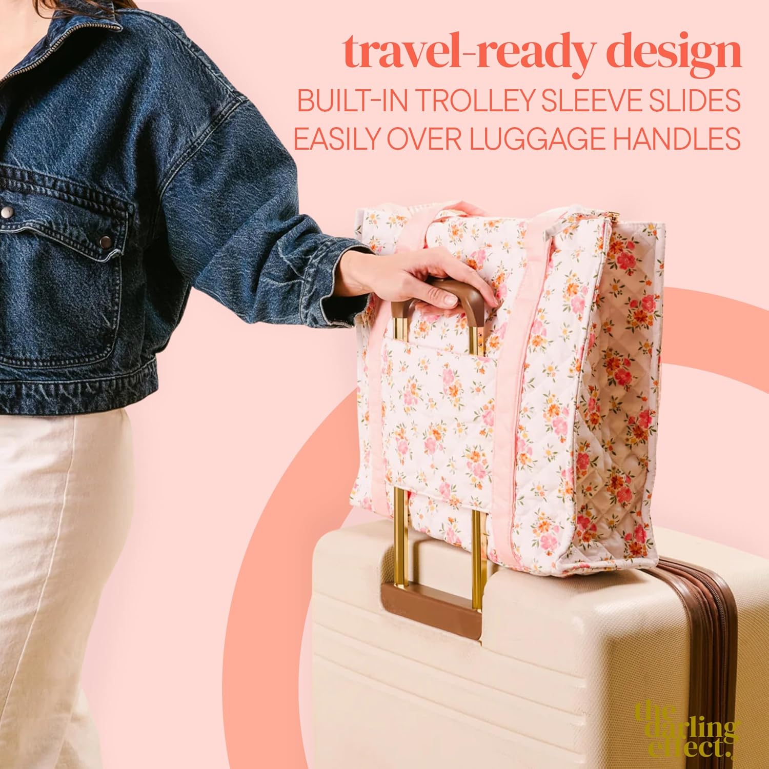 The Darling Effect Spacious Travel, Work & Weekend Shoulder Bag for Daily Use, Endless Daydream