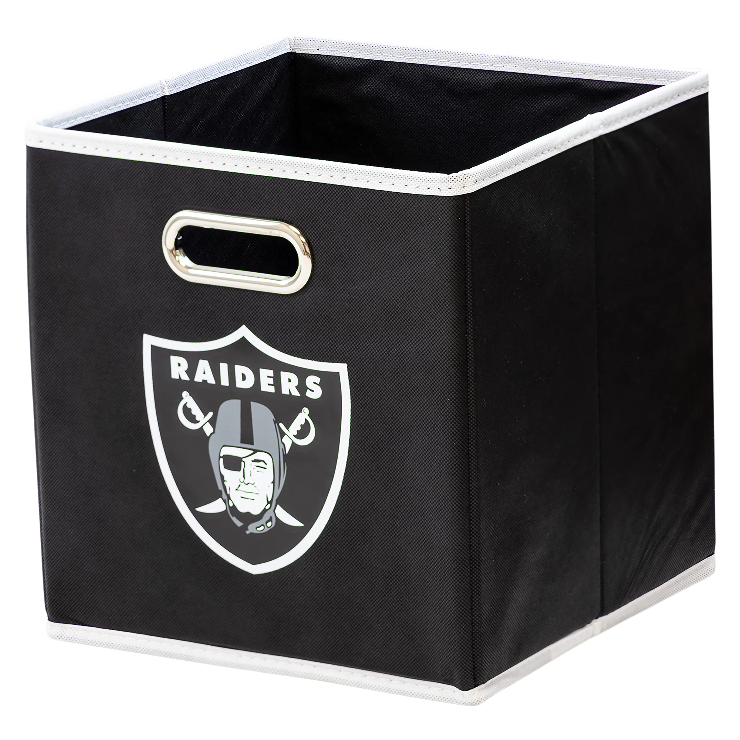 Franklin Sports NFL Storage Bins - Collapsible Cube Container + Basket - NFL Office, Bedroom + Living Room - 11"x11"