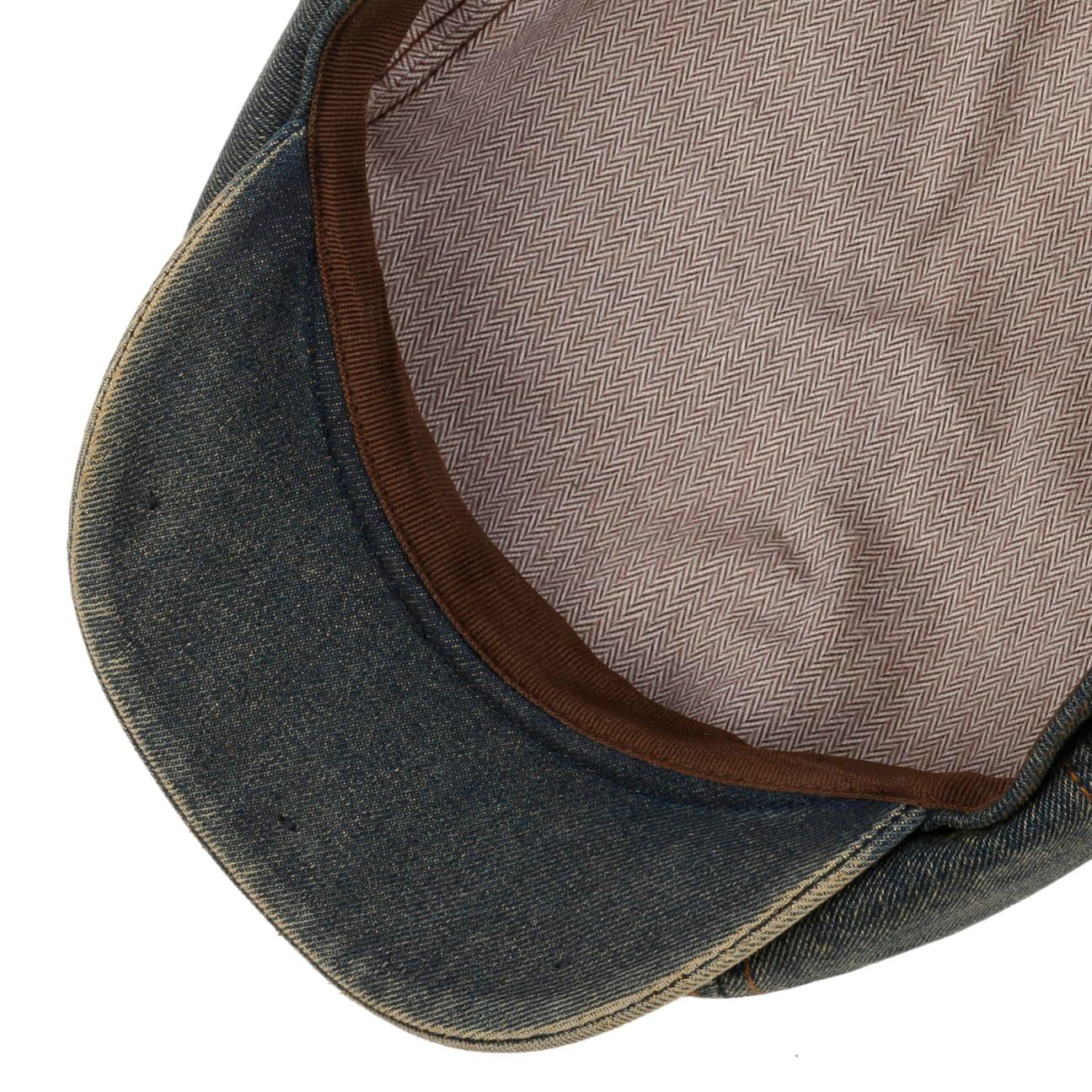 Stetson Hatteras Gorra Newsboy Estilo Denim Lavado Hombre Otono Invierno