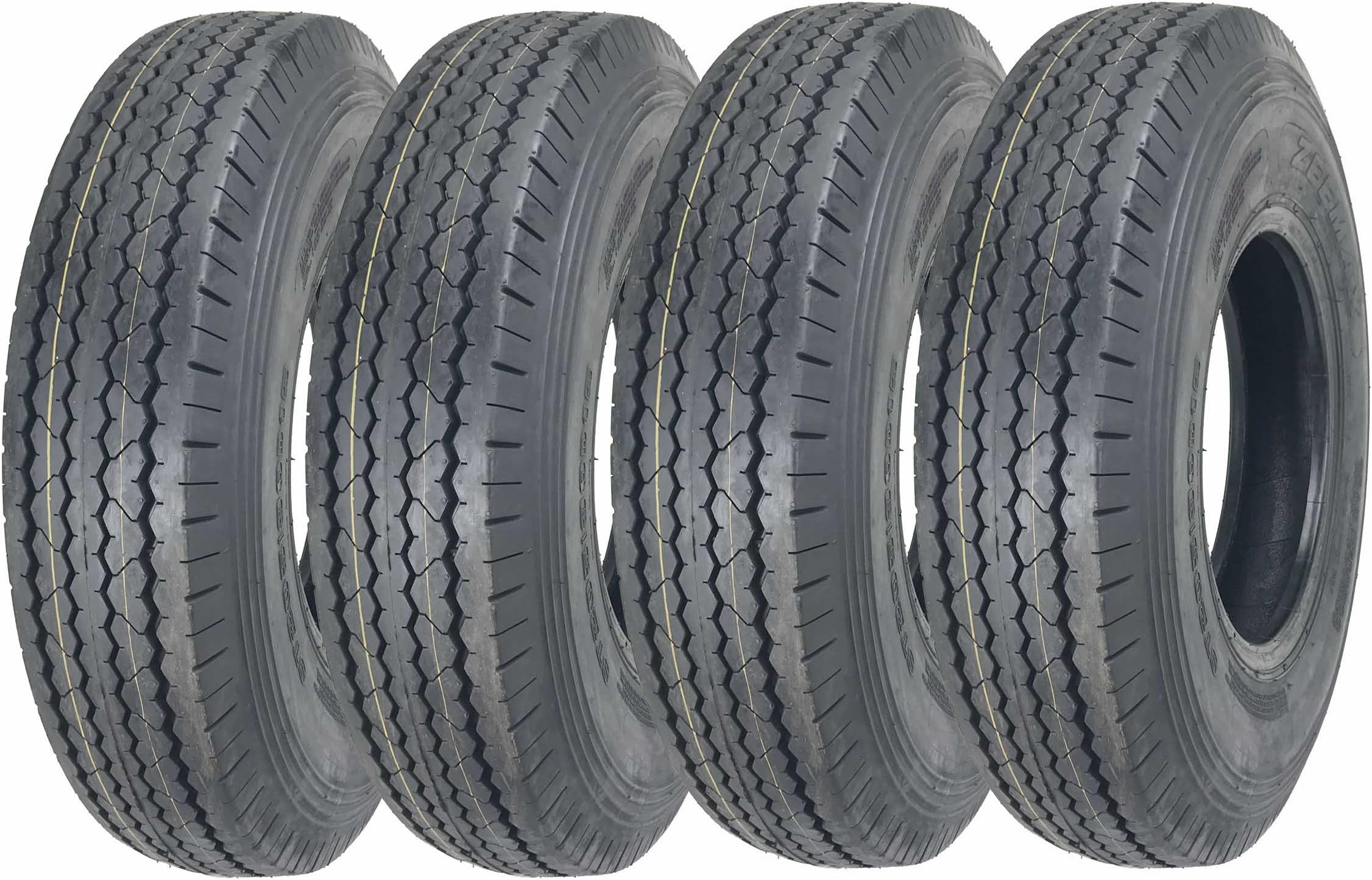 4 New Heavy Duty Trailer Tires ST225/90D16 (7.50-16) 10 PR Load Range E - 11070