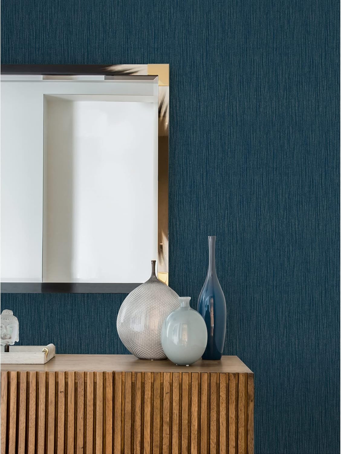 Brewster ABEL Blue Textured Wallpaper (4025-82513)
