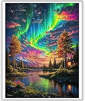 Vista 20 de HITO Pintura lunar por números para adultos, pintura por números para adultos principiantes, pintura solar por números para regalo, decoración