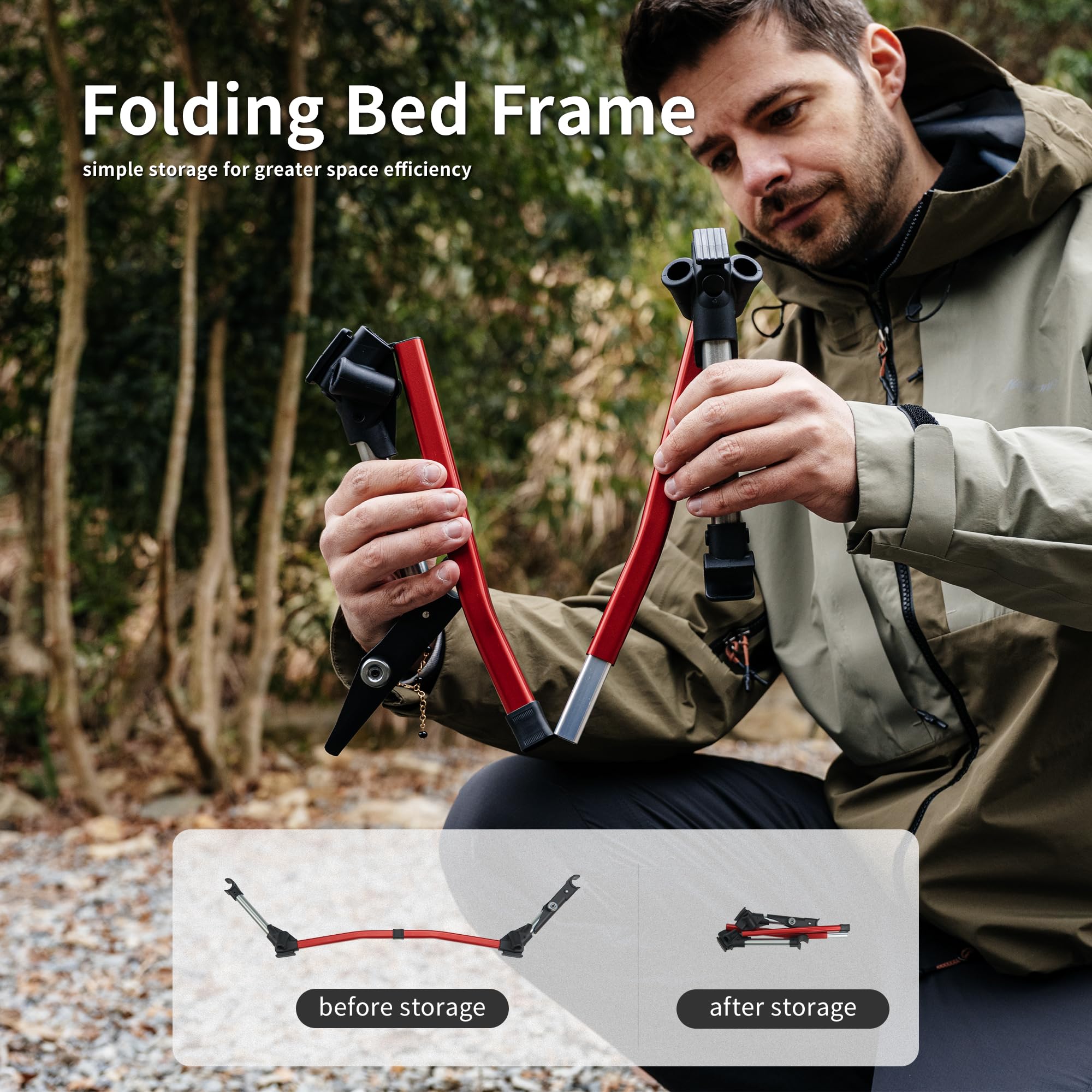 Naturehike Cama de camping plegable de 190 × 70 cm, portátil, plegable, ligera, para camping, hasta 150 kg, cuna de viaje para senderismo, casa, tienda de campaña, exterior, oficina, jardín (negro)