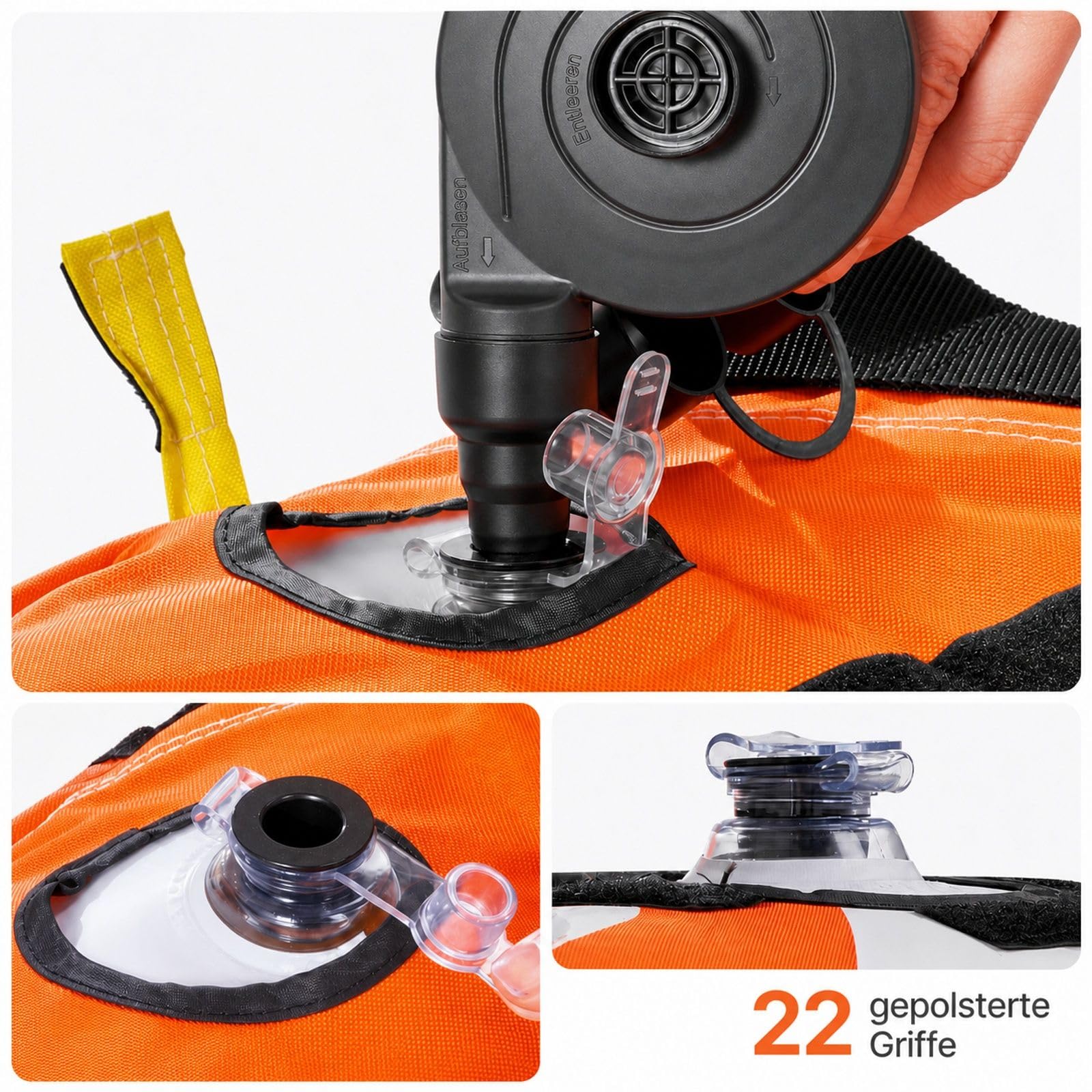 Aufblasbares Schleppsofa Tube für 1 bis 4 Personen, Boot Towable Tube für Wassersport