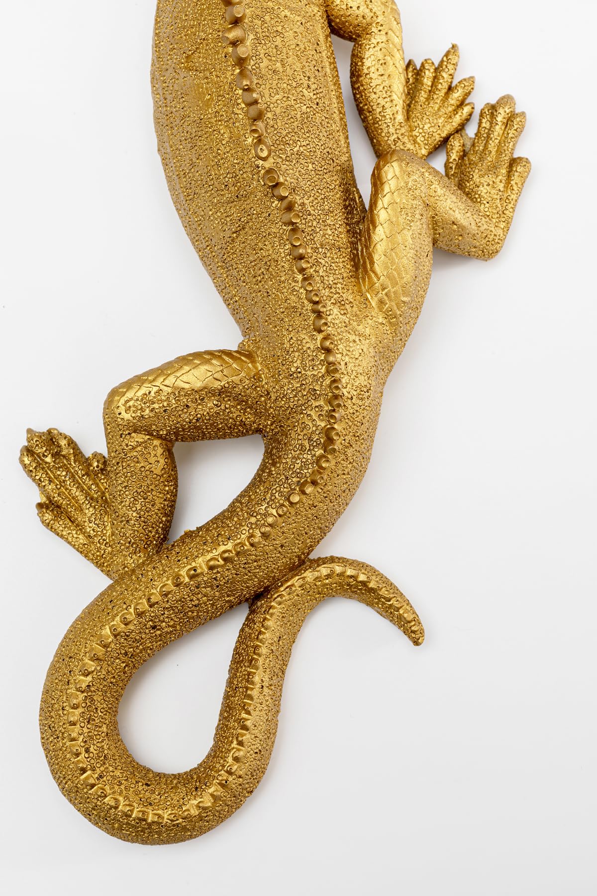 Kare Design decorazione da parete Lizard, oro, lucertola, decorazione casa, stile tropicale, natura, animali, 31x11cm (A/L)