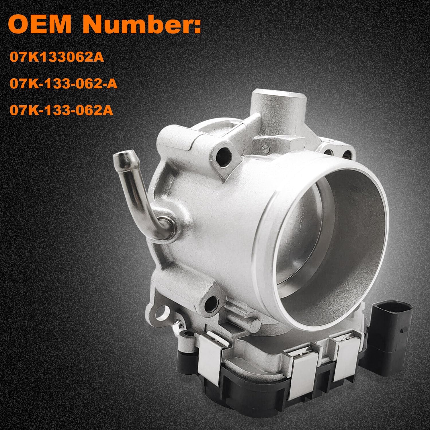 07K-133-062A Electric Throttle Body Fits for 2007-2015 VW Volkswagen Beetle Golf Jetta Passat Rabbit 2.5L Model - Part, Throttle Body Assembly Replace OE# 07K133062A, 07K-133-062-A