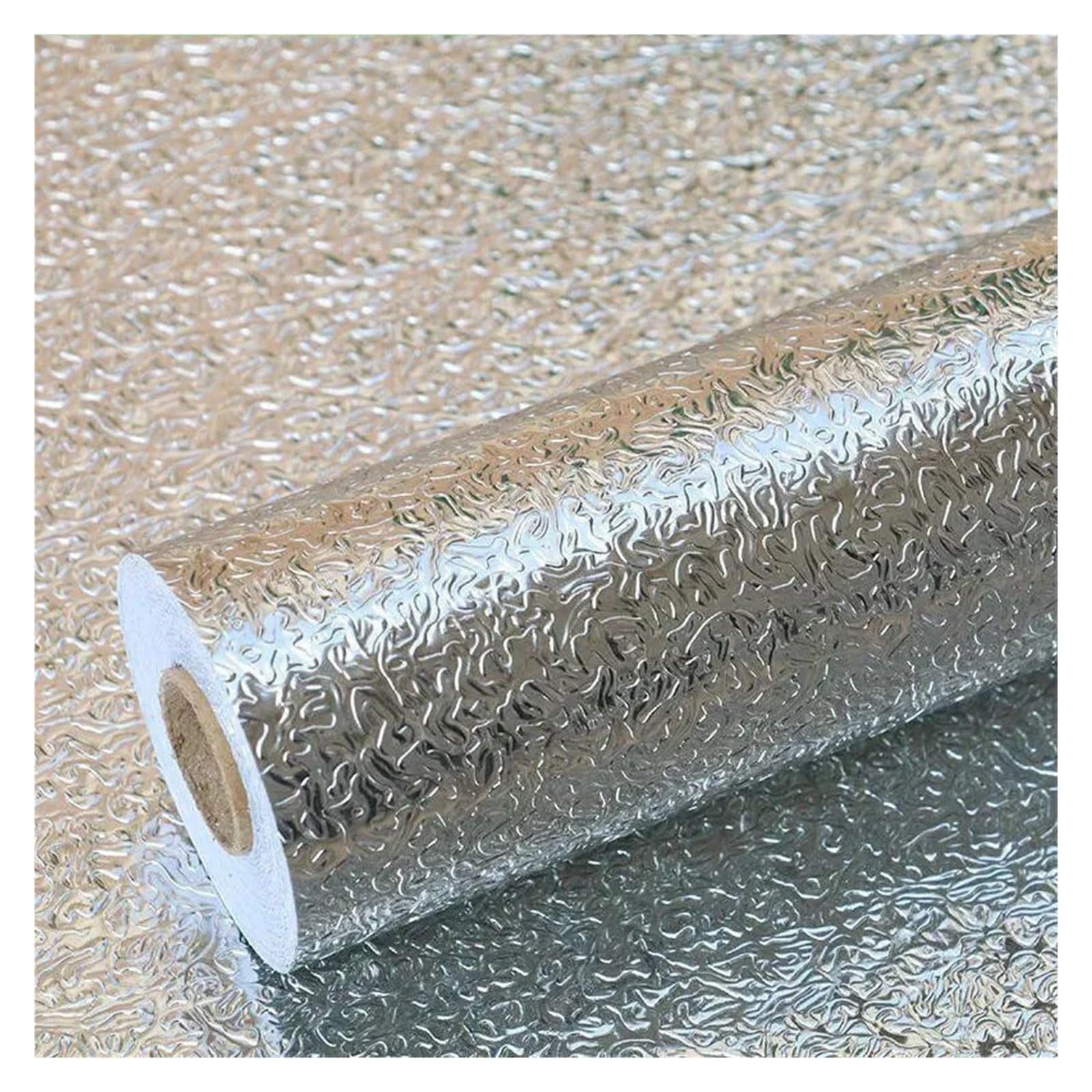 Aywtiun Orange-40Cmx5m Oil Proof Waterproof Contact Paper Kitchen Oil Proof Wallpaper Self Adhesive Aluminum Foil Sticker Waterproof Liner For Cabinet Backsplash For Kitchen Worktop Fridge Splashback(Orange-40Cmx5m)