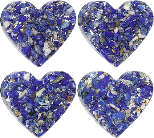 Miniatura 5 de rockcloud Paquete de 2 pomos de resina con forma de corazón para cajones, tiradores de cajón para armario, aparador, puerta, con tornillos,