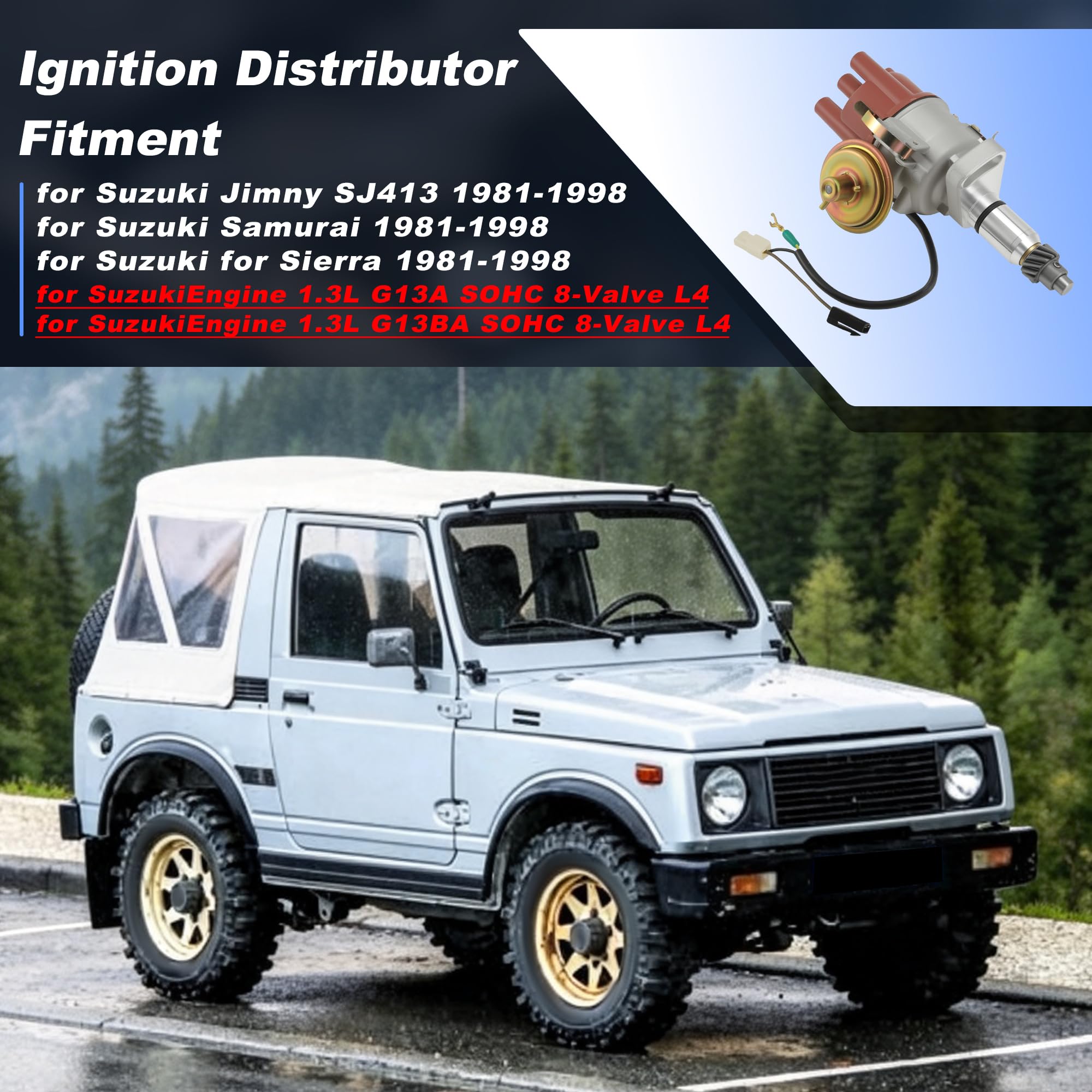 A ABSOPRO Zündverteiler für Suzuki Jimny SJ413 81-98