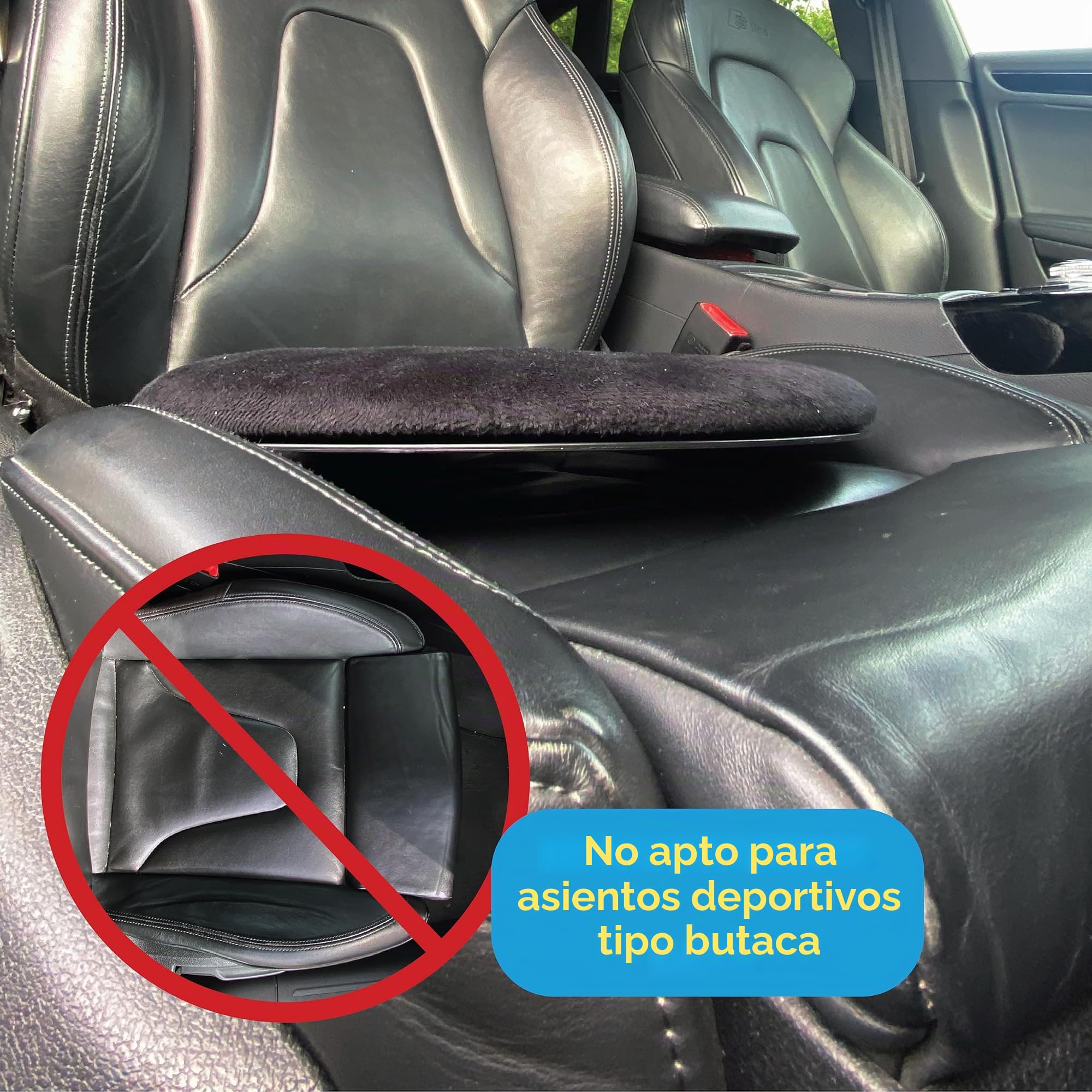 Simply Cojín giratorio universal de 360 grados para silla de coche SSC001, de espuma, color negro