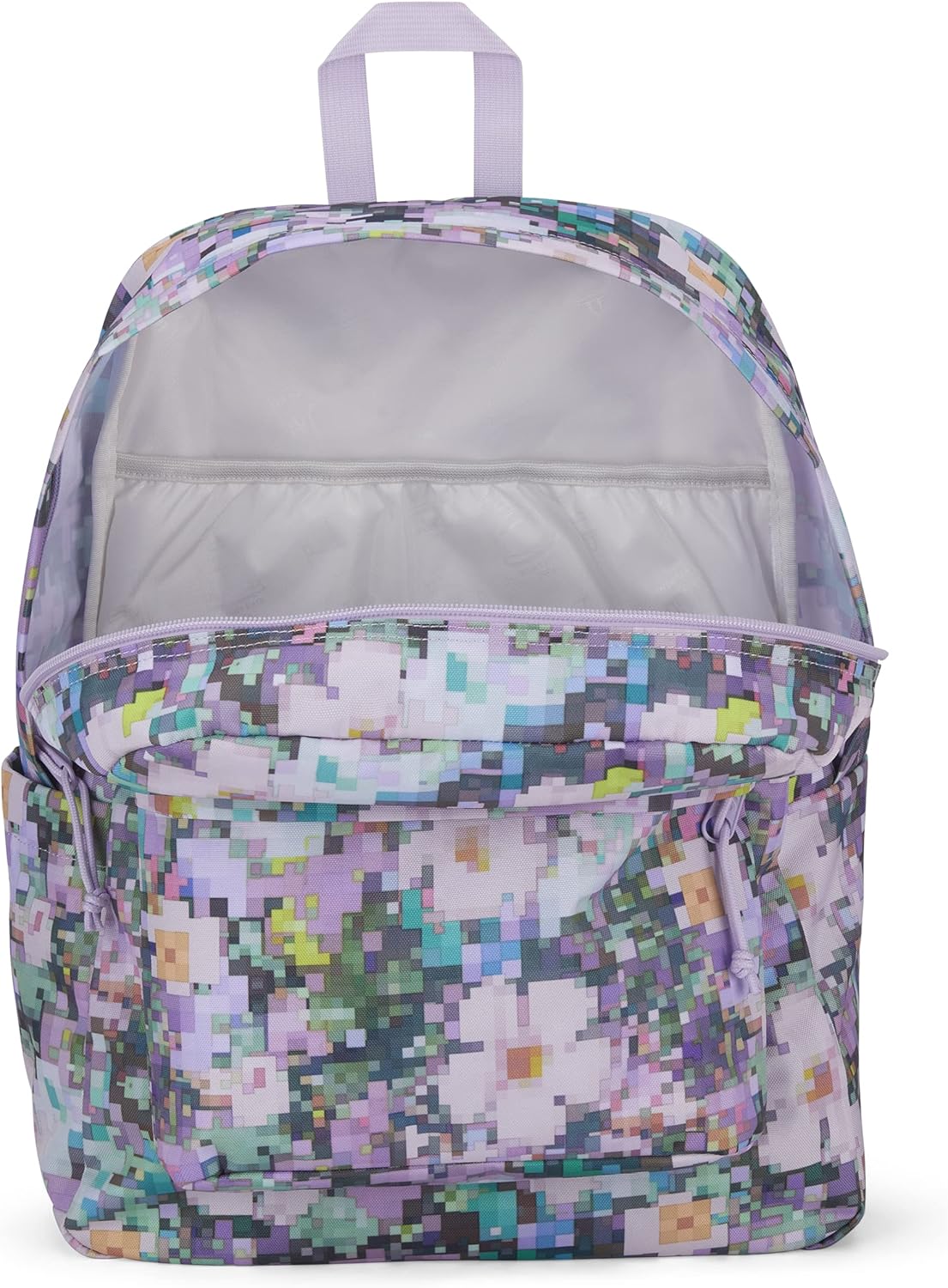 JanSport Unisex's Superbreak Plus Backpack, 8 Bit Floral, One Size
