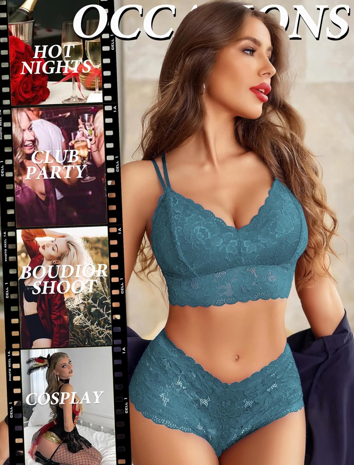 Avidlove Sexy Lingerie Set for Women Lace Bra and Panty Set 2 Piece Lingerie Set Exotic Lingerie Sets - Image 6