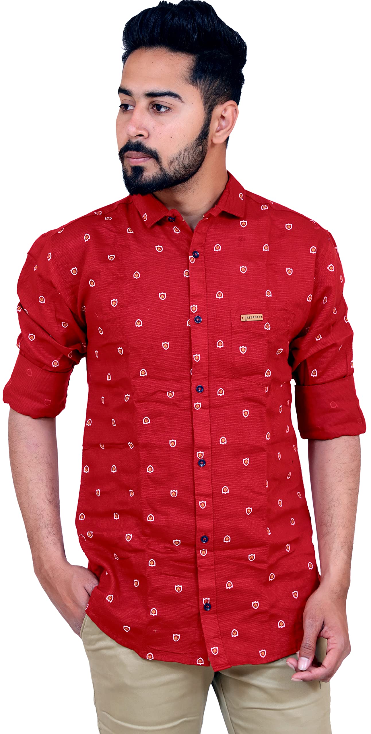 Men's Casual Shirt Printed (Pure Cotton)