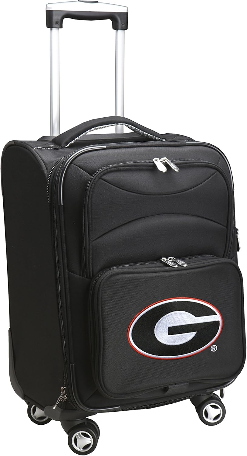 Concept One NCAA Georgia Bulldogs Domestic Carry-On Spinner, 20-Inch, Black
