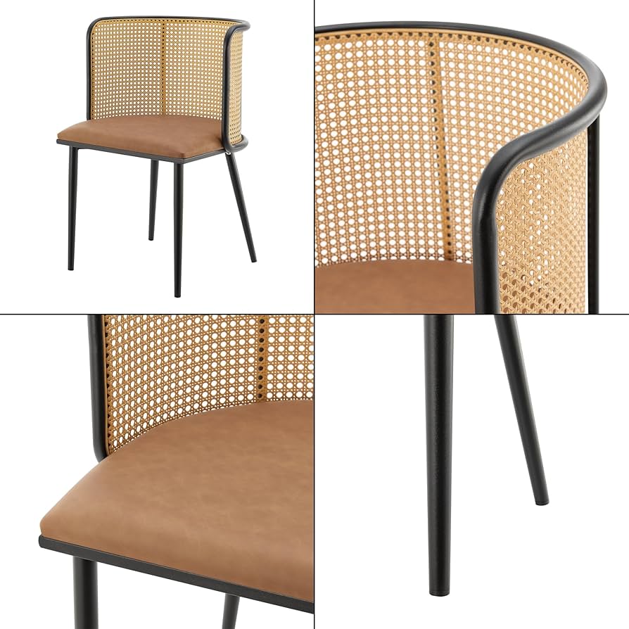 Mcc Direct Esszimmerstuhl Im 2er Set Aus Kunstvelourleder Mit Metallbeinen Designerstuhl Küchenstuhl Adrian (Altrosa