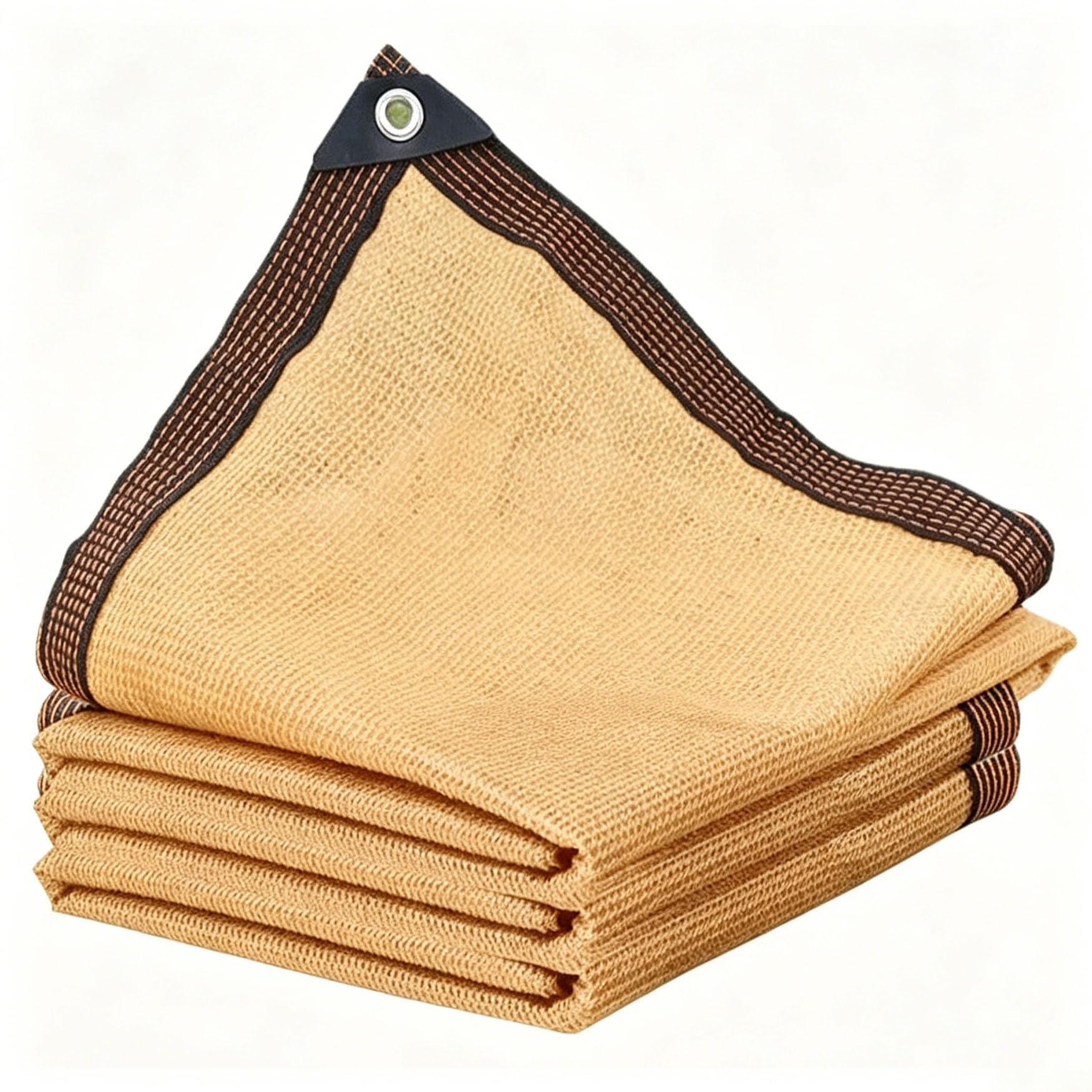 Filet d'ombrage 360x400 cm crème résistant avec œillets pour serre