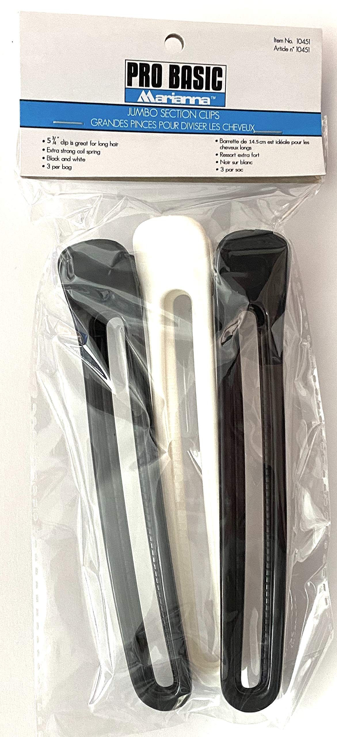 Marianna: Jumbo Section Clips, 3 pcs