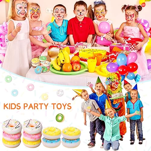 Miniatura 3 de Macarrie 50 bolas de dona para el estrés, regalos de fiesta, donas falsas, juguetes de levantamiento lento, juguete para aliviar el estrés para