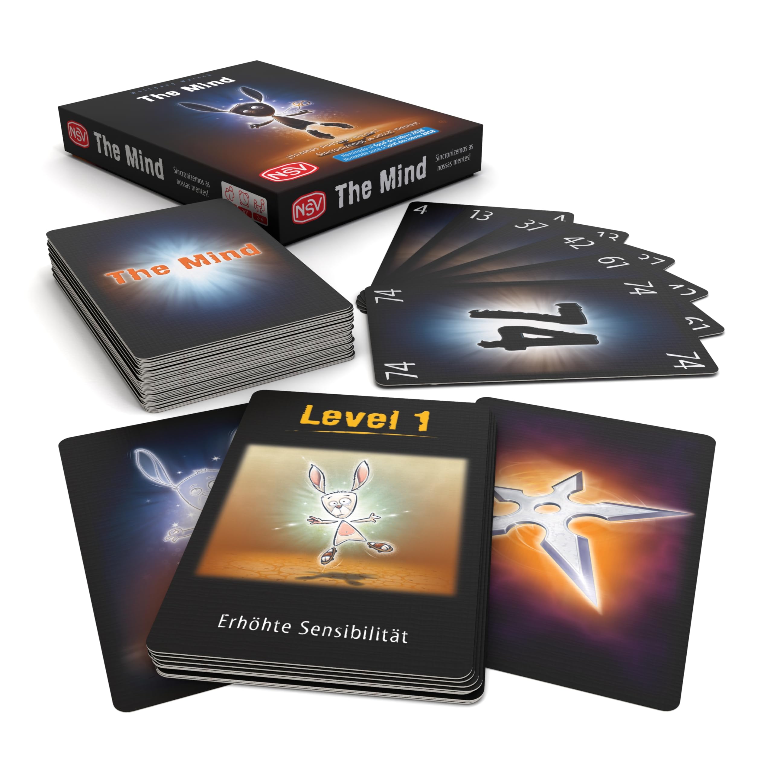 NSV The Mind Juego de Cartas Cooperativo Conecta tus mentes y desafía tus límites. Edición en Español.