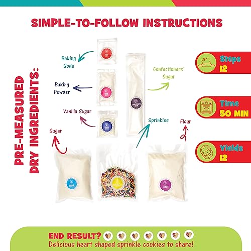 Miniatura 5 de Baketivity - Kit de repostería para niños de Baketivity + folleto de revista Highlights  Juego de hornear con temática de bondad para niños  Juego