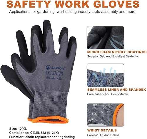 Miniatura 6 de Savior Cadena de motosierra S52 de 14 pulgadas, paso LP de 38 pulgadas, calibre .050 pulgadas, 52 eslabones de transmisión para Husqvarna 120 Echo