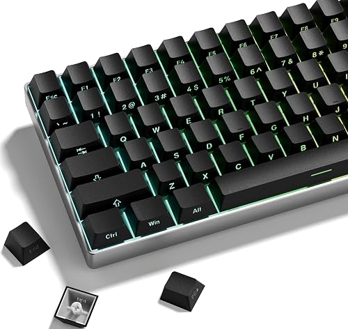 dagaladoo Black keycap Set,Shine Through Keyboard caps South Facing, Japanese