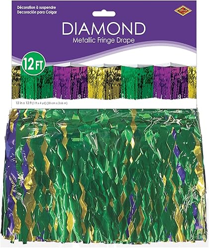 Miniatura 4 de Cortina metálica con flecos metálicos de diamante resistente al fuego de 2 capas