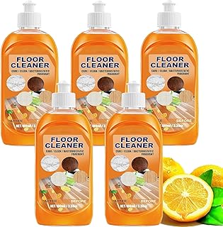 (100% Effective) Multipurpose Floor Cleaner, Zelbuck Multi-Surface Powerful Decontamination Floor Cleaner, All Weather Floor Cleaner for Tiles, Hardwood, Laminate Floors, 100ml/3.38fl.oz (5pcs)