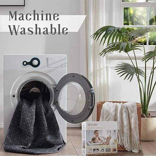 Miniatura 6 de BEDLORE Protector de colchón de tamaño matrimonial, funda de colchón impermeable y silenciosa con bolsillos elásticos para colchones de 6 a 15