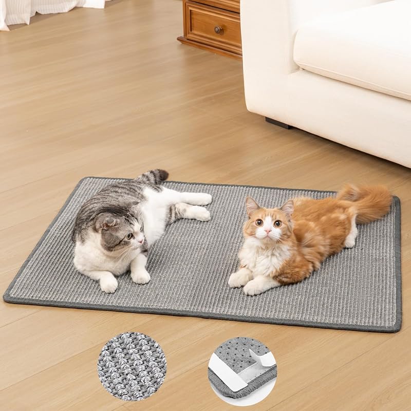 Tapete Arranhador para Gatos em Sisal com Base Antiderrapante Conlun 90,0 x 69,9 cm