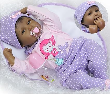 Amazon Com Reborn Baby Dolls African American Black Baby Realistic Silicone Vinyl 22 Inches Handmade Weighted Cute Toys Games Amazon Com Reborn Baby Dolls African American Black Baby Realistic Silicone Vinyl 22 Inches Handmade Weighted Cute Toys Games