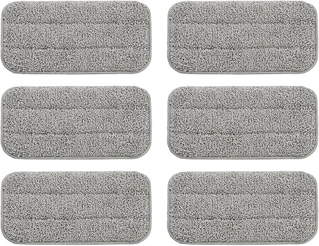Seyola Steam Mop Pads for Floor Cleaning, Washable and Reusable Replacement Mop Pads 6pack