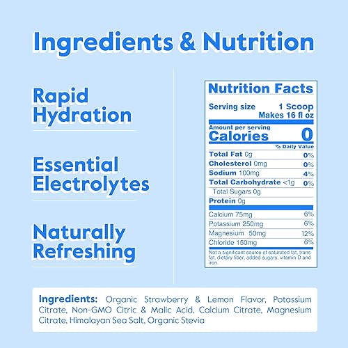 Miniatura 41 de Nectar - Paquete de electrolitos en polvo, sin azúcar y 0 calorías, de frutas orgánicas, hidratación diaria IV para alivio de la deshidratación y la