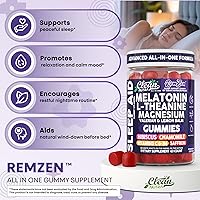Vista 5 de Clean Nutra Melatonin Gummies L Theanine Magnesium Valerian Root Lemon Balm Chamomile Vitamin C Gummy Saffron Sleep Aid Calm Vitamin B6 Stress