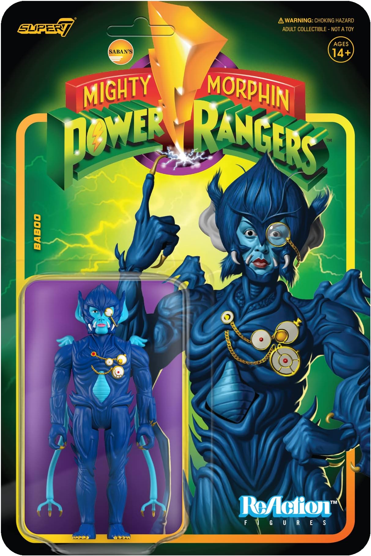 Mighty Morphin Power Rangers W3 Baboo Reaction FIG