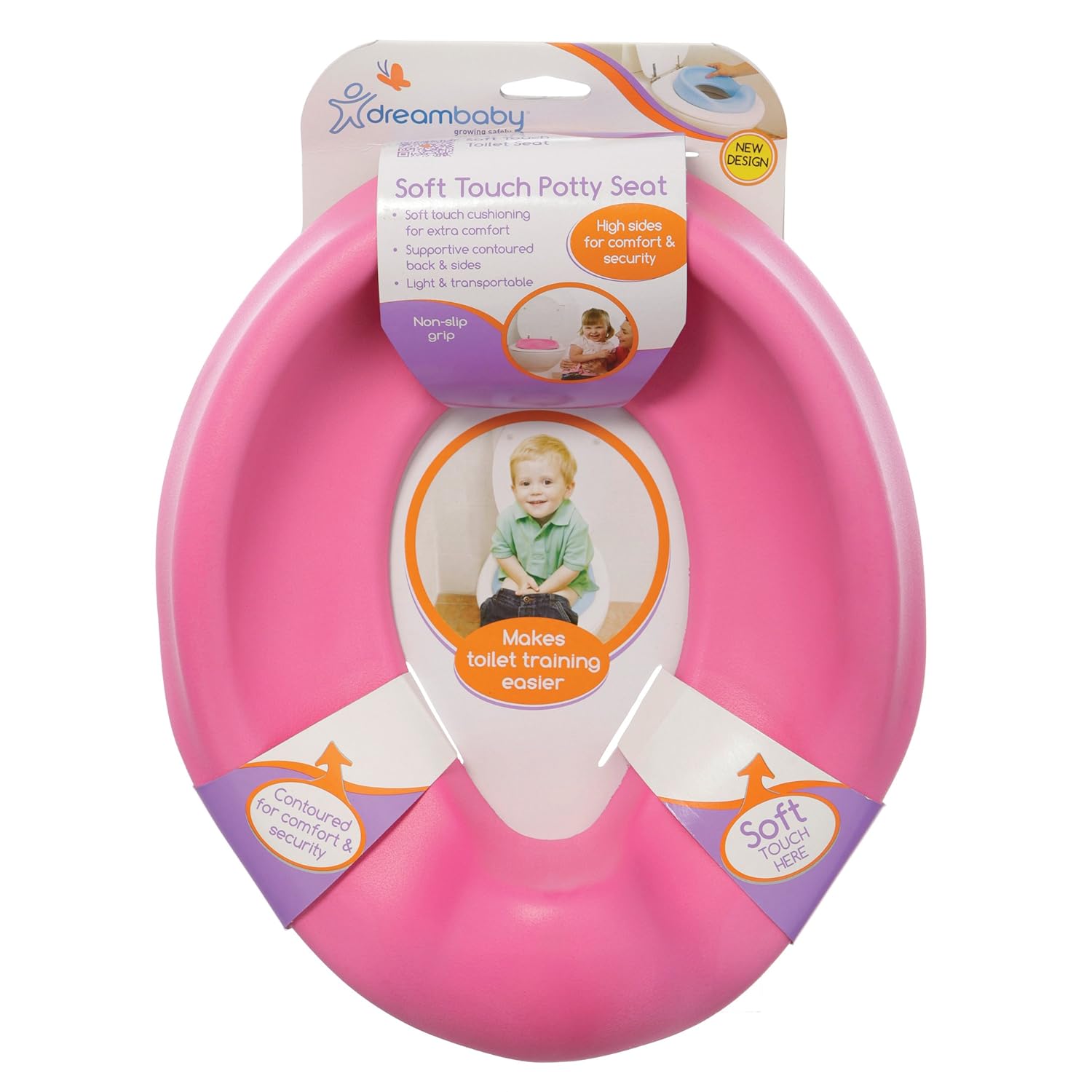 Dreambaby Soft Touch Potty Seat, Pink Baby