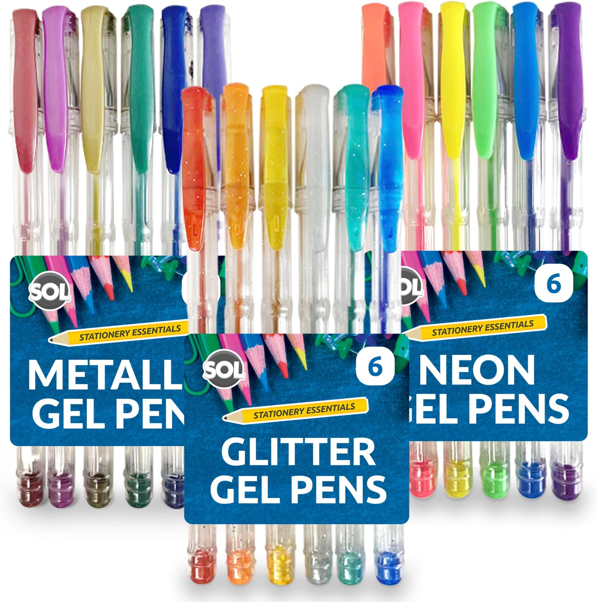 Gel Pen Set 60 pack colouring book gel pens for kids and adults