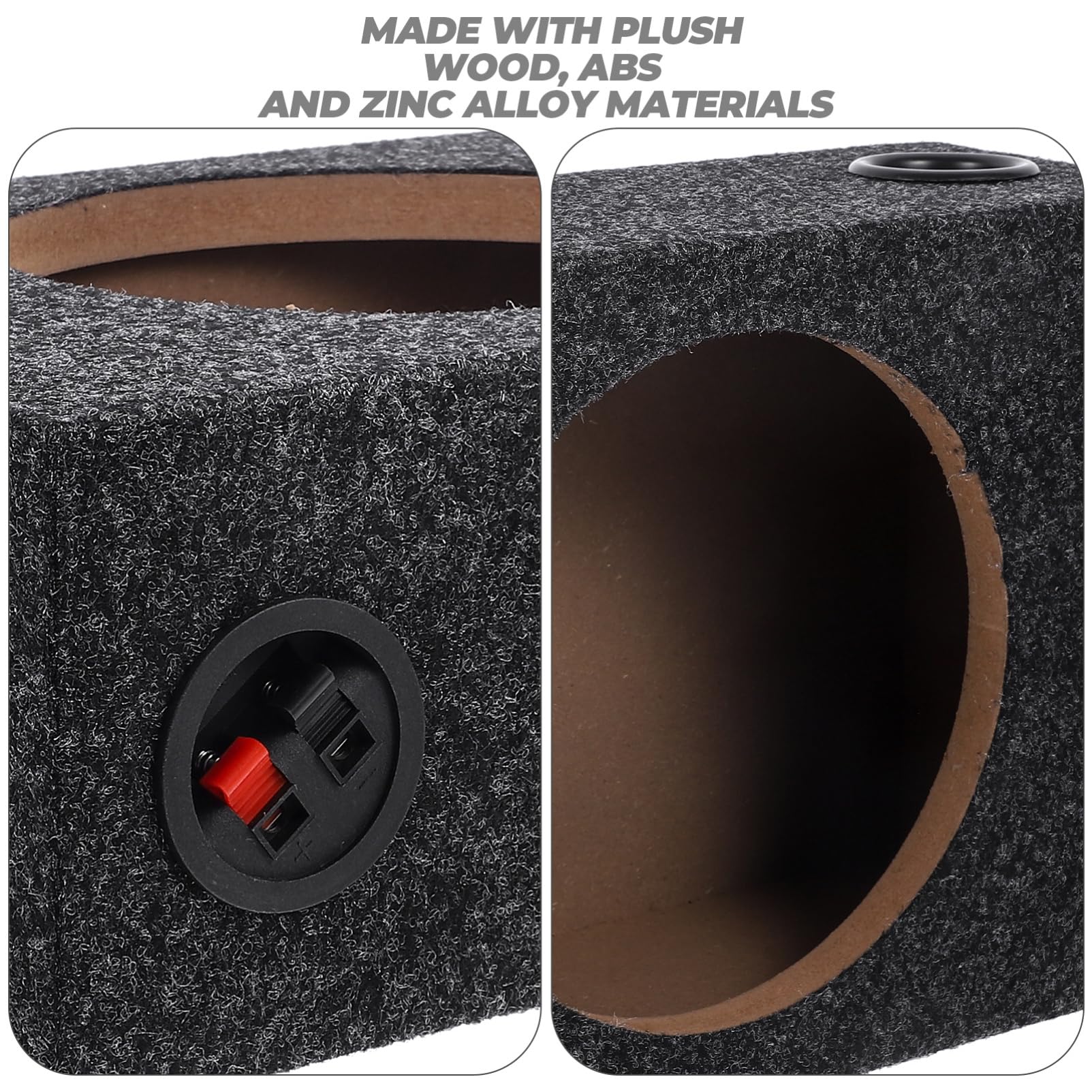 OUNONA Subwoofer Per Auto Da 8 Pollici - Box Sigillato Con Rivestimento in Moquette Perfetto Per Gli Dei Bassi