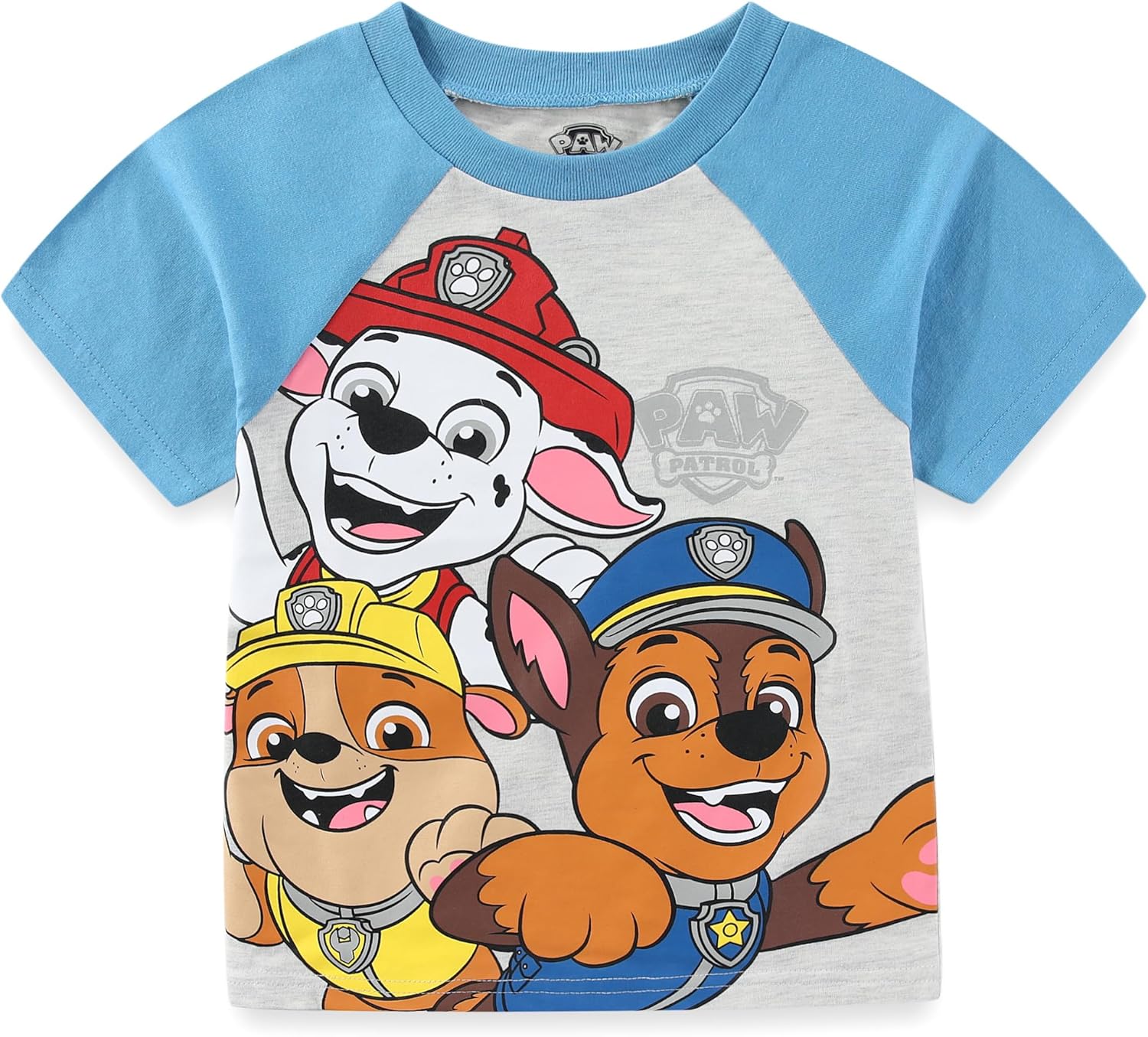 Paw Patrol Nickelodeon Boys Short Sleeve T-Shirt and French Terry Shorts Set for Toddler and Big Kids - Image 2